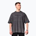 Pánske športové tričko NEBBIA Washed-Off Heavyweight No Shortcuts black