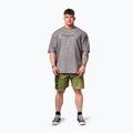 Pánske športové tričko NEBBIA Washed-Off Heavyweight No Shortcuts light grey 2