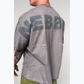 Pánske športové tričko NEBBIA Washed-Off Heavyweight No Shortcuts light grey 5