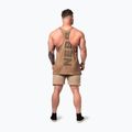 Pánske športové tielko NEBBIA Washed-Off Stringer Max Out light brown 3