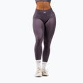 Dámske tréningové legíny NEBBIA Flow Seamless Maximum Push-Up dark grey