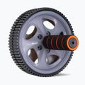 Kolečko na cvičenie brušných svalov GymBeam Ab Wheel čierne/sivé/oranžové
