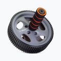 Kolečko na cvičenie brušných svalov GymBeam Ab Wheel čierne/sivé/oranžové 2