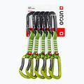 Lezecká expreska Ocun Falcon QD Zoom PA 12 cm 5 ks green