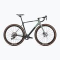 Štrkový bicykel Superior X-ROAD 9.5 GR matný karbón/zeleno šedý