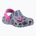 Coqui Little Frog mid.grey/fuchsia love/amulet detské sandále 8
