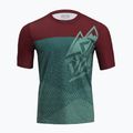 Pánsky cyklistický dres SILVINI Denno bordovo-zelený 3121-MD183/92432