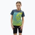 SILVINI detský cyklistický dres Denni neon/modrý
