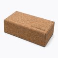 JadeYoga Cork Block Malá svetlohnedá kocka na jogu CYBS