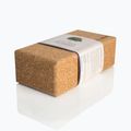 JadeYoga Cork Block Malá svetlohnedá kocka na jogu CYBS 8