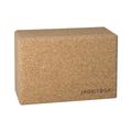 JadeYoga Cork Block Malá svetlohnedá kocka na jogu CYBS 9