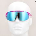 Cyklistické okuliare Tifosi Sledge Lite Clarion crystal pink/clarion blue/ac red/clear 11