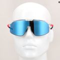 Julbo Dencity Spectron 3 lesklé krištáľové/fluorescenčné ružové/modré cyklistické okuliare 10