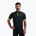 Pánske cyklistické tričko Rogelli Perugia 2.0 black/fluor