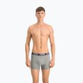 Pánske boxerky PUMA Basic 2 páry dark grey melange/black 3
