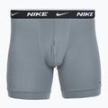 Pánske boxerky Nike Everyday Cotton Stretch 3 pairs swoosh print/grey/university blue 3