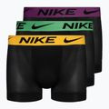 Nike Dri-FIT Cotton Trunk pánske boxerky 3 páry fuxia/žltá/tyrkysová