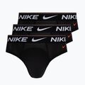 Pánske nohavičky Nike Dri-Fit Hip Logo Brief 3 páry black/black/black