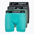 Pánske boxerky Nike Dri-FIT Ultra Comfort Brief 3 páry modrá/sivá/žltá