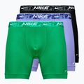 Pánske boxerky  Nike Everyday Cotton Stretch 3 pary green/black