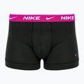 Pánske boxerky Nike Everyday Cotton Stretch Trunk 3 páry black/gold/hyper crimson 3