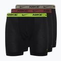 Pánske boxerky  Nike Everyday Cotton Stretch 3 pary cyber black/heather grey/dark pony