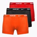 Pánske boxerky Nike Everyday Cotton Stretch Trunk 3 páry team orange/uni red/black