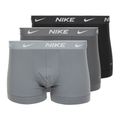 Pánske boxerky Nike Everyday Cotton Stretch Trunk 3 pary black/iron gry/cool grey high shine textured wb