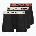 Pánske boxerky Nike Dri-Fit Essential Micro Boxer Brief 3 pary blk washed coral/olive aura/abrtract blue edge wb