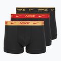 Pánske boxerky Nike Everyday Cotton Stretch Trunk 3 pary blk/university red/wheat gold/black high shine wb