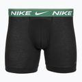 Pánske boxerky Nike Dri-FIT Ultra Comfort 3 pary black evrgreen aura/deep night/black waistband 2