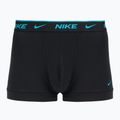Pánske boxerky Nike Everyday Cotton Stretch Trunk 3 pary black light amry blue/dusty cactus/black waistband 5