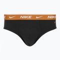 Pánske slipy Nike Everyday Cotton Stretch Brief 3 pary black light crimson/desert ochre/black wb 3