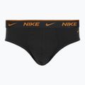 Pánske slipy Nike Everyday Cotton Stretch Brief 3 pary black light crimson/desert ochre/black wb 4