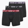 Pánske boxerky Nike Dri-FIT Ultra Comfort 3 pairs black/team crimson/dark raisin/black