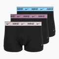 Pánske boxerky Nike Cotton Stretch Trunk 3 pack charcoal heather