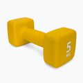 Neoprénová činka 5 kg Pure2Improve žltá P2I201430