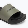 Pánske šľapky Calvin Klein HM0HM01063 Chuncky Pool Slide Rub Smokey Olive/Black 7