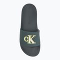 Pánske šľapky Calvin Klein YM0YM01281 Jelly Mono PU Seaside Aqua/White 5