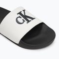 Pánske šľapky Calvin Klein YM0YM01281 Jelly Mono PU Bright White/Black 7