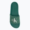Pánske šľapky Calvin Klein YM0YM01367 Monologo CV Wild Green 5