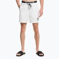 Pánske plavecké šortky Calvin Klein Medium s dvojitým pásom biele 5