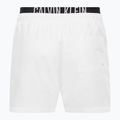 Pánske plavecké šortky Calvin Klein Medium s dvojitým pásom biele 2