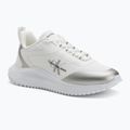 Dámske topánky Calvin Klein Eva Runner Low Lace Mix Ml Wn bright white/silver
