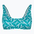 Calvin Klein Bralette-RP Modrý vrchný diel plaviek s potlačou monogramu