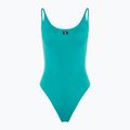 Dámske jednodielne plavky Calvin Klein Scoop One Piece blue ocean