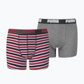 Detské boxerky PUMA Printed Basic 2 ks ribbon red