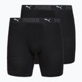 Pánske boxerky Cotton Long 2 pack black