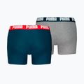 Pánske boxerky PUMA Everyday Basic 2 páry navy/grey 2