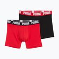 Pánske boxerky PUMA Everyday Basic 2 páry red/black